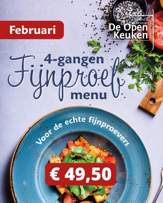 4-gangen fijnproef menu de open keuken