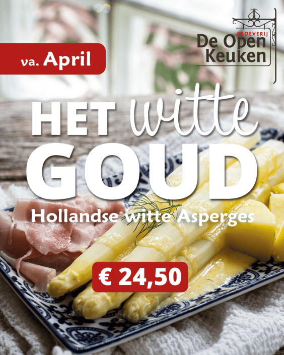 het witte goud asperges restaurant proeverij de open keuken Hilversum 2024
