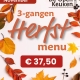 Herfstmenu restaurant Proeverij De Open Keuken